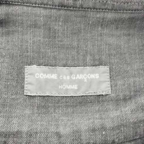 コムデギャルソンオム COMME des GARCONS HOMME 90S 田中オム 銀タグ L/S シャンブレー ブロード プレーン シャツ archive アーカイブ メンズ