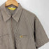 ベンデイビス BEN DAVIS YKKジップ ハーフジップ ストライプ S/S 半袖 プルオーバー シャツ メンズ import:M