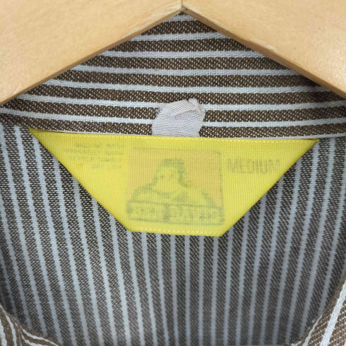 ベンデイビス BEN DAVIS YKKジップ ハーフジップ ストライプ S/S 半袖 プルオーバー シャツ メンズ import:M