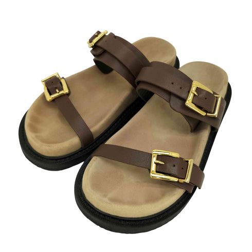 カミナンド CAMINANDO ダブルバックル サンダル レディース US:6