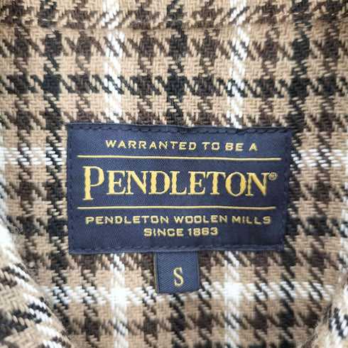 ペンドルトン PENDLETON チェック L/S ウール混 長袖 シャツ メンズ JPN:S