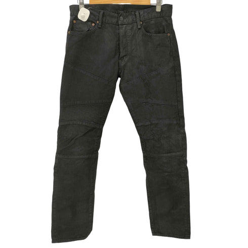 デニムアンドサプライラルフローレン DENIM&SUPPLY RALPH LAUREN コーティング 加工 バイカー デニム パンツ メンズ 32×32