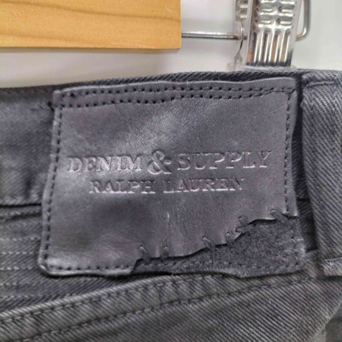 デニムアンドサプライラルフローレン DENIM&SUPPLY RALPH LAUREN コーティング 加工 バイカー デニム パンツ メンズ 32×32