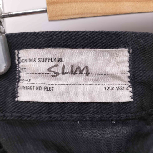 デニムアンドサプライラルフローレン DENIM&SUPPLY RALPH LAUREN コーティング 加工 バイカー デニム パンツ メンズ 32×32