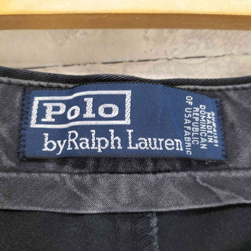 ポロバイラルフローレン Polo by RALPH LAUREN 90S ドミニカ製 ノータック ブラック フェード チノパンツ メンズ 38