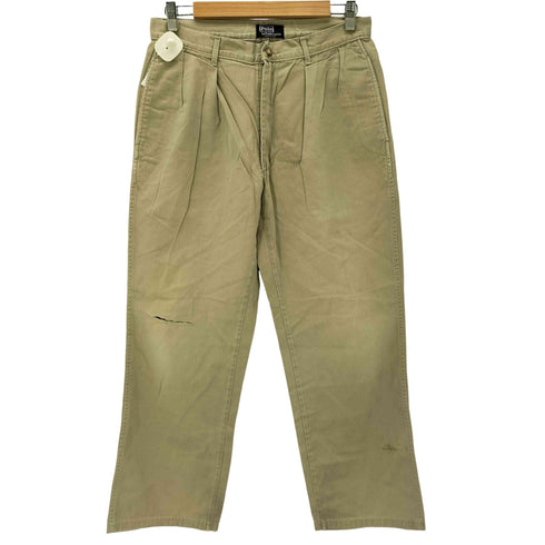 ポロバイラルフローレン Polo by RALPH LAUREN 90S USA製 コットン 2タック チノ パンツ チノパン トラウザー メンズ 32×32