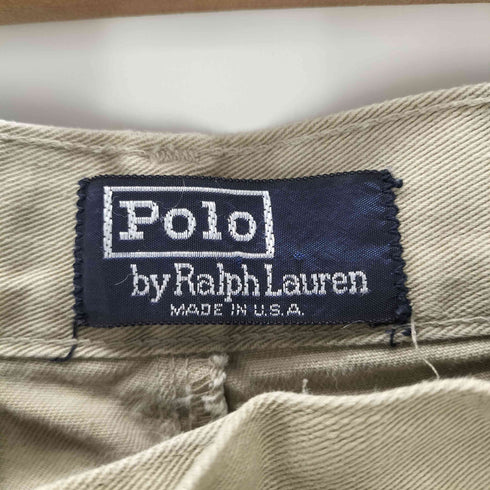 ポロバイラルフローレン Polo by RALPH LAUREN 90S USA製 コットン 2タック チノ パンツ チノパン トラウザー メンズ 32×32