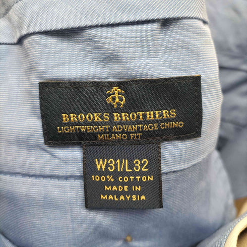 ブルックスブラザーズ BROOKS BROTHERS コットン テーパード センタープレス チノ パンツ チノパン トラウザー メンズ W31 L32