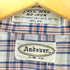 60-70s Andover アンドオーバー NO-IRON ノーアイロン コットン ポリ ボタンダウン チェック 半袖 シャツ メンズ M