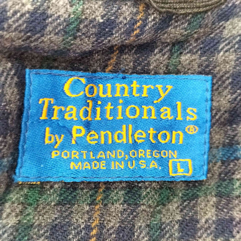 ペンドルトン PENDLETON USA製 Country Traditionals 裏地チェック 中綿 ハンティングジャケット メンズ JPN:L