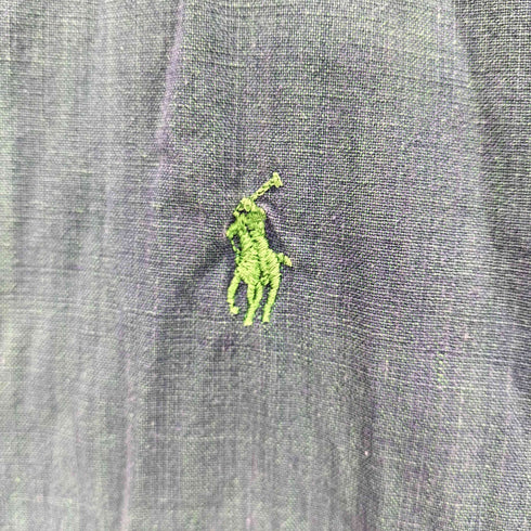 ポロバイラルフローレン Polo by RALPH LAUREN 90S USA製 ポニー刺繍 マドラス チェック ショールカラー ガウン フランネル ガウン メンズ