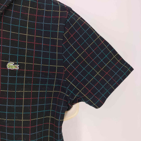 ラコステ LACOSTE ロゴ刺繍 マルチカラーチェック 半袖 ポロシャツ レディース FR:40