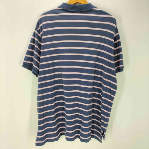 ポロバイラルフローレン Polo by RALPH LAUREN 90S ポニー刺繍 S/S ボーダー ポロシャツ メンズ XXL
