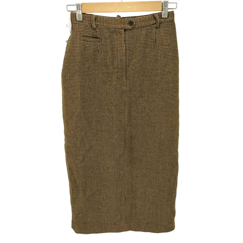 ローレンラルフローレン LAUREN RALPH LAUREN 千鳥格子 ウール スリット スカート レディース 4P
