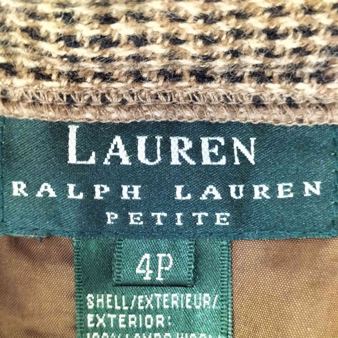 ローレンラルフローレン LAUREN RALPH LAUREN 千鳥格子 ウール スリット スカート レディース 4P