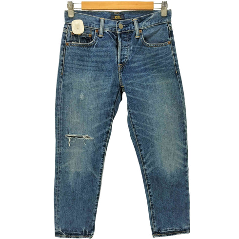ポロラルフローレン POLO RALPH LAUREN ボタンフライ デニム スキニー パンツ レディース 25