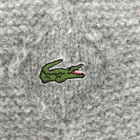 ラコステ LACOSTE ロゴ刺繍 ニット マフラー レディース