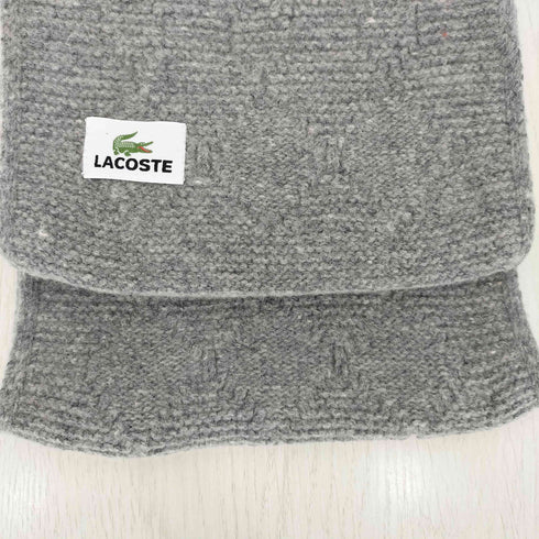 ラコステ LACOSTE ロゴ刺繍 ニット マフラー レディース