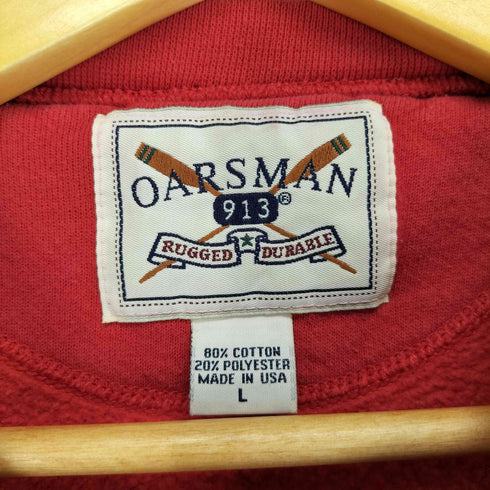 90S oarsman USA製 アーチロゴ クルーネックスウェット メンズ JPN:L