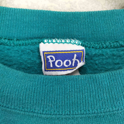 pooh MADE IN USA キャラクタープリント クルーネックスウェット メンズ 18W/20W