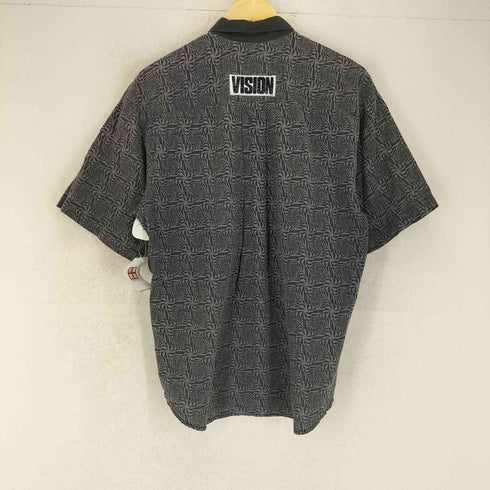 ヴィジョンストリートウェア VISION STREET WEAR 90S USA製 総柄シャツ 幾何学柄 John Grigley メンズ import:M