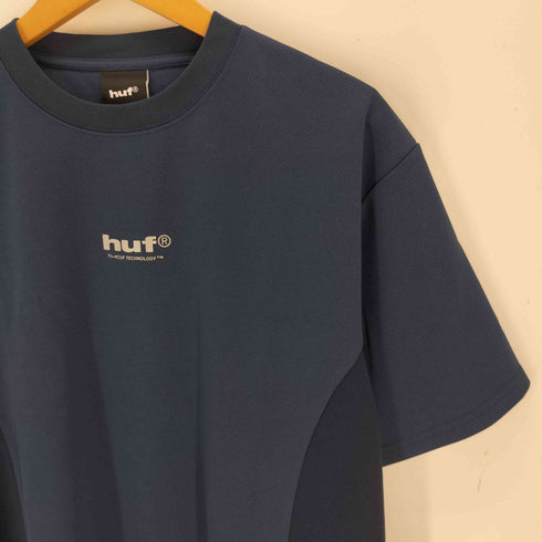 ハフ HUF CROSS CONDITIONS BC TECH TEE リフレクターロゴ プリント半袖Tシャツ メンズ M
