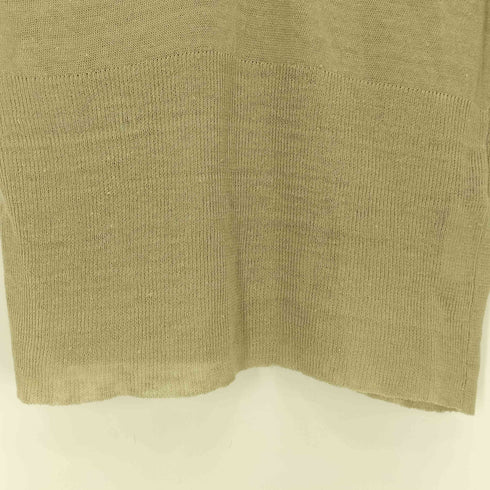 ヒューゴボス HUGO BOSS リネン Vネック 2ポケ S/S 半袖 ニット レディース import:S