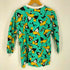 90S ムービー キャラクタープリント 総柄 バンドカラー プルオーバー L/S シャツ レディース