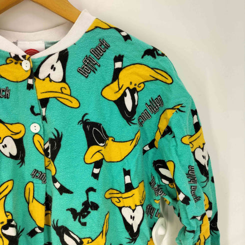 90S ムービー キャラクタープリント 総柄 バンドカラー プルオーバー L/S シャツ レディース