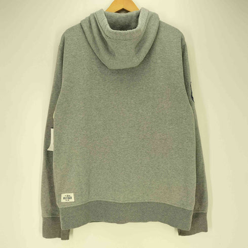 トミーヒルフィガー TOMMY HILFIGER フード裏 サーマル 袖ワッペン フロッキープリント ジップ パーカー メンズ import:XL