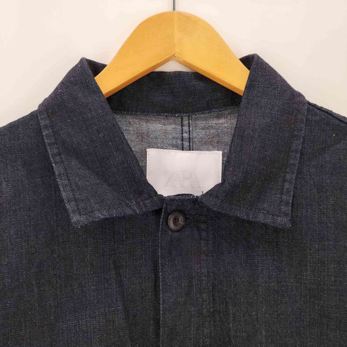 ザラ ZARA 26AW RELAXED FIT DENIM OVERSHIRT デニム シャツ ジャケット リラックス フィット メンズ import:M