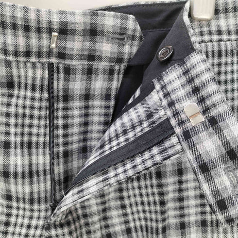 ザラ ZARA 26AW CHECKERED FLARE FIT PANTS チェック柄フレアフィットパンツ メンズ EUR38