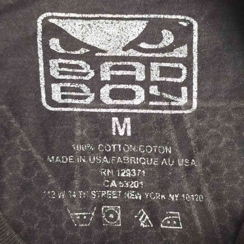 バッドボーイ BADBOY 両面プリント 格闘技 S/S クルーネック Tシャツ メンズ import:M