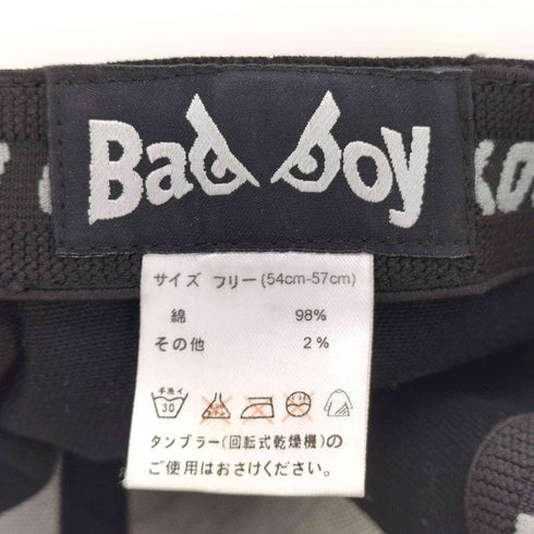 バッドボーイ BADBOY フロントロゴ コットン キャップ メンズ FREE