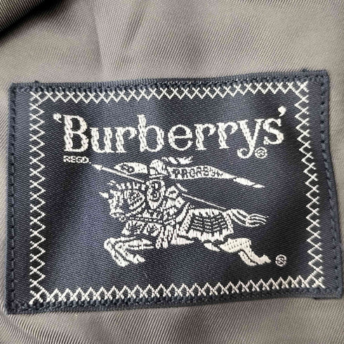 バーバリーズ BURBERRYS ストライプ ウール ダブルブレスト テーラードジャケット メンズ 98-88-175
