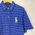 ポロゴルフラルフローレン POLO GOLF RALPH LAUREN VINTAGE LISLE PIMA COTTON ビッグポニー 刺繍 ボーダー ポロシャツ メンズ import:M