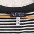 アルマーニジーンズ ARMANI JEANS ボーダー ロゴ ラメ リボン ラウンドネック ワンピース レディース XS