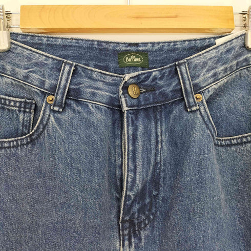 The Barnnet ロゴパッチ ストレート デニムパンツ レディース L