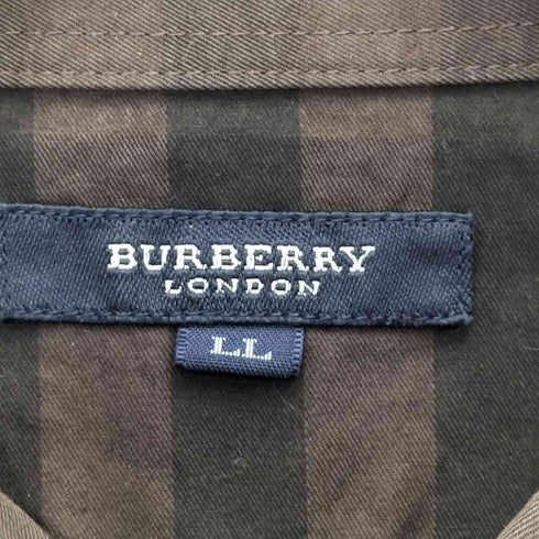 バーバリーロンドン BURBERRY LONDON ノバチェック 後染め レギュラーカラー L/S シャツ メンズ LL