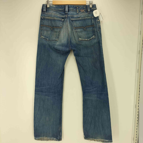 ディーゼル DIESEL LEVAN ダメージ加工 ボタンフライ ストレート デニム メンズ 30inch