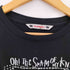 アルベロベロ OLLEBOREBLA オレボレブラ ボックスラメプリント くまさんウールニットアップリケ 長袖Tシャツ レディース