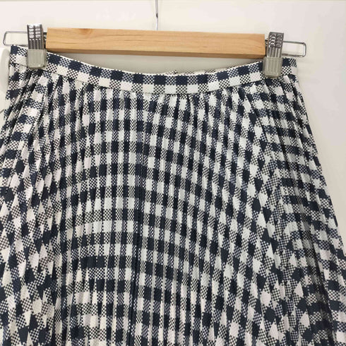 トーガアーカイブス TOGA ARCHIVES コラボ カットアウト チェック プリーツ スカート レディース 36