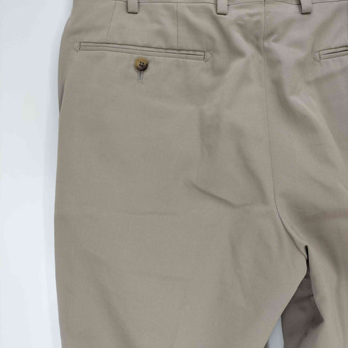 マッキントッシュロンドン Mackintosh LONDON ウール混 ノータック コットン スラックス メンズ ウエスト85