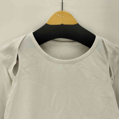 レイビームス Ray BEAMS 26SS ショルダー オープン ロングスリーブ Tシャツ レディース ONE SIZE