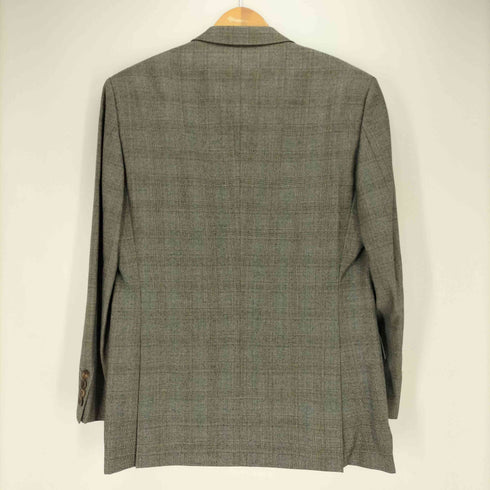 クリスチャンディオール Christian Dior カシミヤ混 グレンチェック ウール 2B テーラードジャケット メンズ 93-80-170