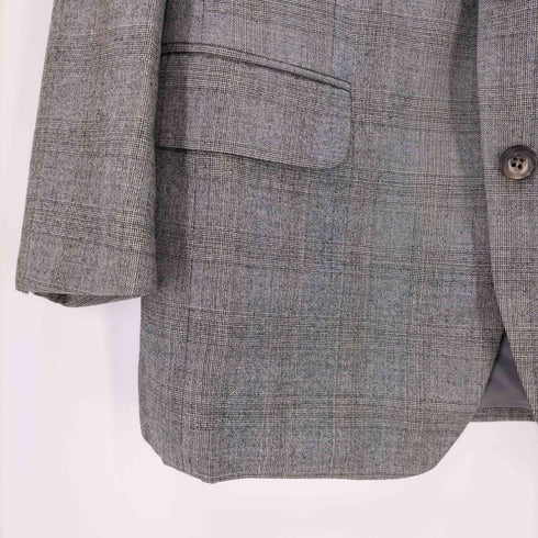 クリスチャンディオール Christian Dior カシミヤ混 グレンチェック ウール 2B テーラードジャケット メンズ 93-80-170