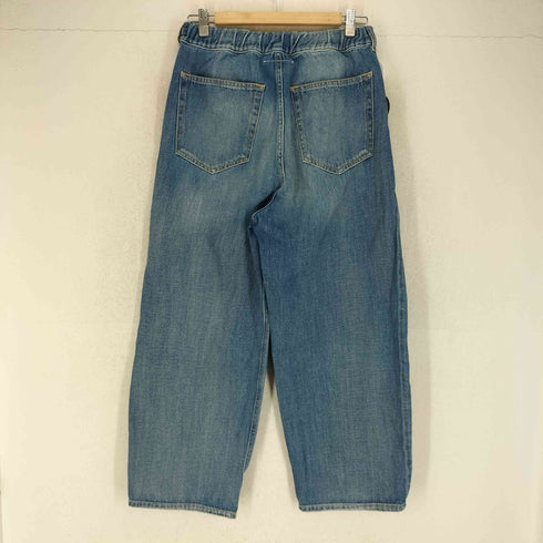 エムエムシックスメゾンマルジェラ MM6 Maison Margiela ペンキ ボタンフライ ワイド デニム パンツ レディース 16Y