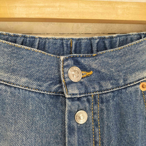 エムエムシックスメゾンマルジェラ MM6 Maison Margiela ペンキ ボタンフライ ワイド デニム パンツ レディース 16Y