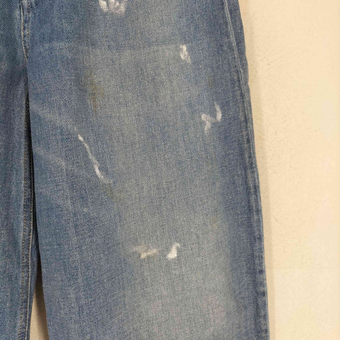 エムエムシックスメゾンマルジェラ MM6 Maison Margiela ペンキ ボタンフライ ワイド デニム パンツ レディース 16Y