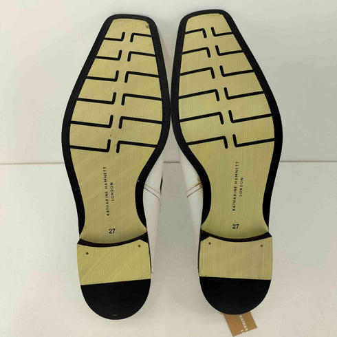 キャサリンハムネットロンドン KATHARINE HAMNETT LONDON レザー 本革 スリッポン メンズ JPN:27
